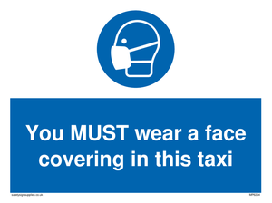 MP6264: You MUST wear a face covering in this taxi