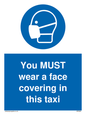 MP6264: You MUST wear a face covering in this taxi