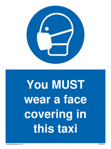MP6264: You MUST wear a face covering in this taxi