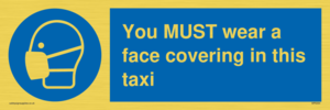 MP6264: You MUST wear a face covering in this taxi