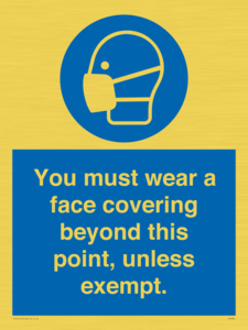 MP6282: You must wear a face covering beyond this point, unless exempt.