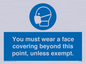 MP6282: You must wear a face covering beyond this point, unless exempt.