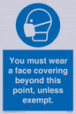 MP6282: You must wear a face covering beyond this point, unless exempt.