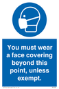 MP6282: You must wear a face covering beyond this point, unless exempt.
