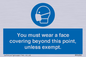 MP6282: You must wear a face covering beyond this point, unless exempt.