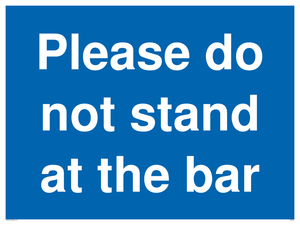 MP6286: Please do not stand at the bar