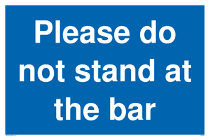 MP6286: Please do not stand at the bar