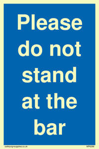 MP6286: Please do not stand at the bar