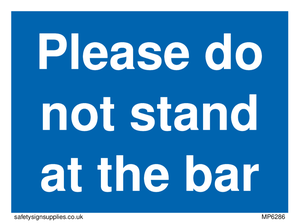 MP6286: Please do not stand at the bar