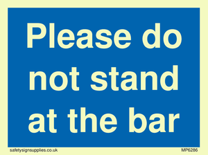 MP6286: Please do not stand at the bar