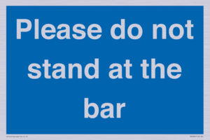 MP6286: Please do not stand at the bar