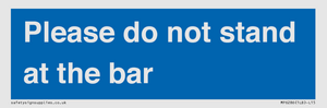 MP6286: Please do not stand at the bar