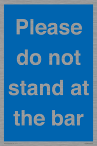 MP6286: Please do not stand at the bar