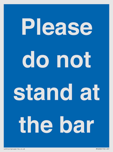 MP6286: Please do not stand at the bar