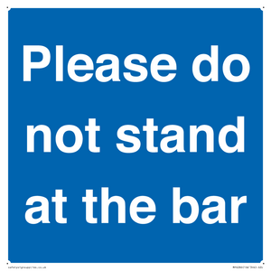 MP6286: Please do not stand at the bar