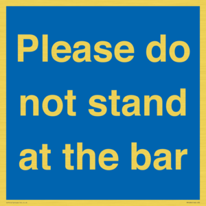 MP6286: Please do not stand at the bar