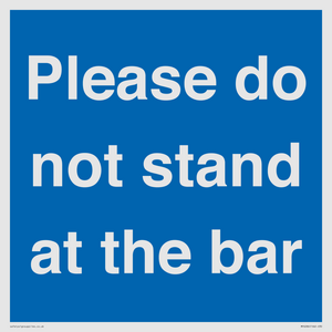 MP6286: Please do not stand at the bar