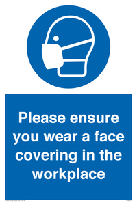 MP6295: Please ensure your wear a face covering in the workplace