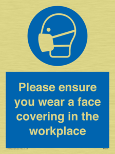 MP6295: Please ensure your wear a face covering in the workplace