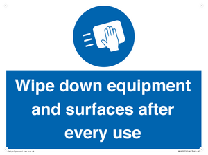 MP6297: Wipe down equipment and surfaces after every use