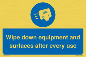 MP6297: Wipe down equipment and surfaces after every use