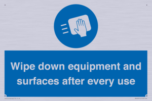 MP6297: Wipe down equipment and surfaces after every use