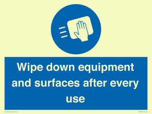 MP6297: Wipe down equipment and surfaces after every use