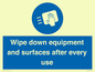 MP6297: Wipe down equipment and surfaces after every use