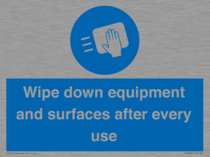 MP6297: Wipe down equipment and surfaces after every use