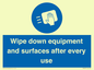 MP6297: Wipe down equipment and surfaces after every use