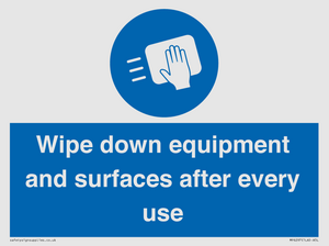 MP6297: Wipe down equipment and surfaces after every use