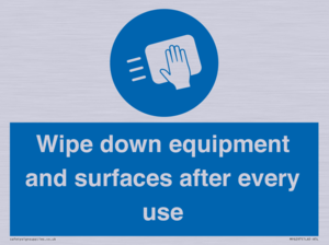 MP6297: Wipe down equipment and surfaces after every use