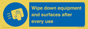 MP6297: Wipe down equipment and surfaces after every use