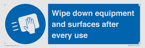 MP6297: Wipe down equipment and surfaces after every use