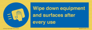 MP6297: Wipe down equipment and surfaces after every use