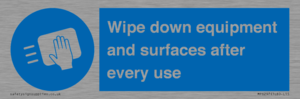 MP6297: Wipe down equipment and surfaces after every use