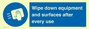MP6297: Wipe down equipment and surfaces after every use