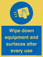 MP6297: Wipe down equipment and surfaces after every use