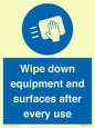 MP6297: Wipe down equipment and surfaces after every use