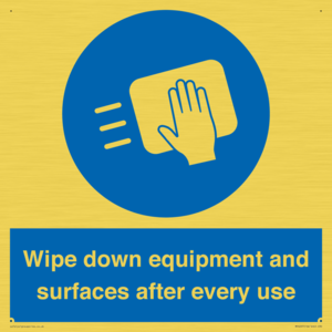 MP6297: Wipe down equipment and surfaces after every use