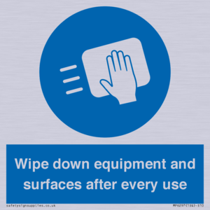 MP6297: Wipe down equipment and surfaces after every use