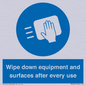 MP6297: Wipe down equipment and surfaces after every use