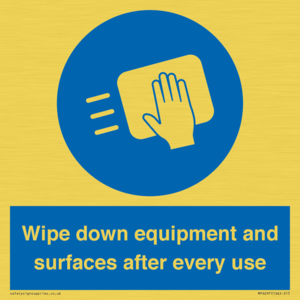 MP6297: Wipe down equipment and surfaces after every use