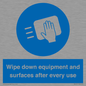 MP6297: Wipe down equipment and surfaces after every use