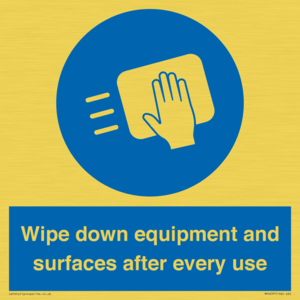 MP6297: Wipe down equipment and surfaces after every use