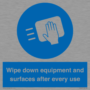 MP6297: Wipe down equipment and surfaces after every use