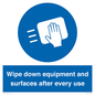 MP6297: Wipe down equipment and surfaces after every use