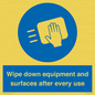 MP6297: Wipe down equipment and surfaces after every use