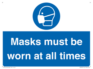 MP6307: Masks must be worn at all times