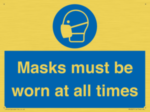 MP6307: Masks must be worn at all times